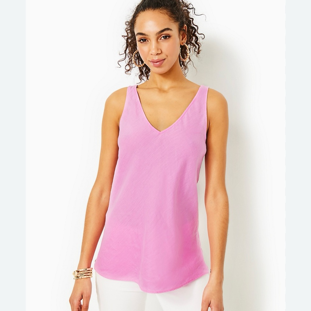 FLORIN SLEEVELESS LINEN TOP LIkE NEW 💖